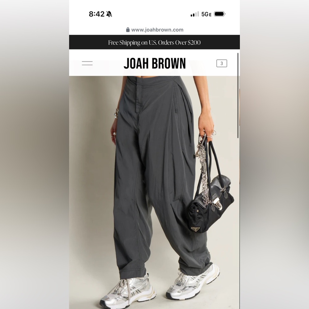 Joah Brown Women's Gray Pants Size M never worn